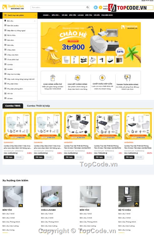 thiết bị nhà vệ sinh,bồn cầu,chậu rửa,nhà vệ sinh,Sharecode Website Thiết Bị Phụ Kiện Nhà Vệ Sinh
